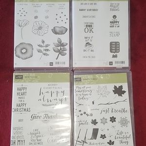 Stampin up Rubber Retired stamp sets Brand new